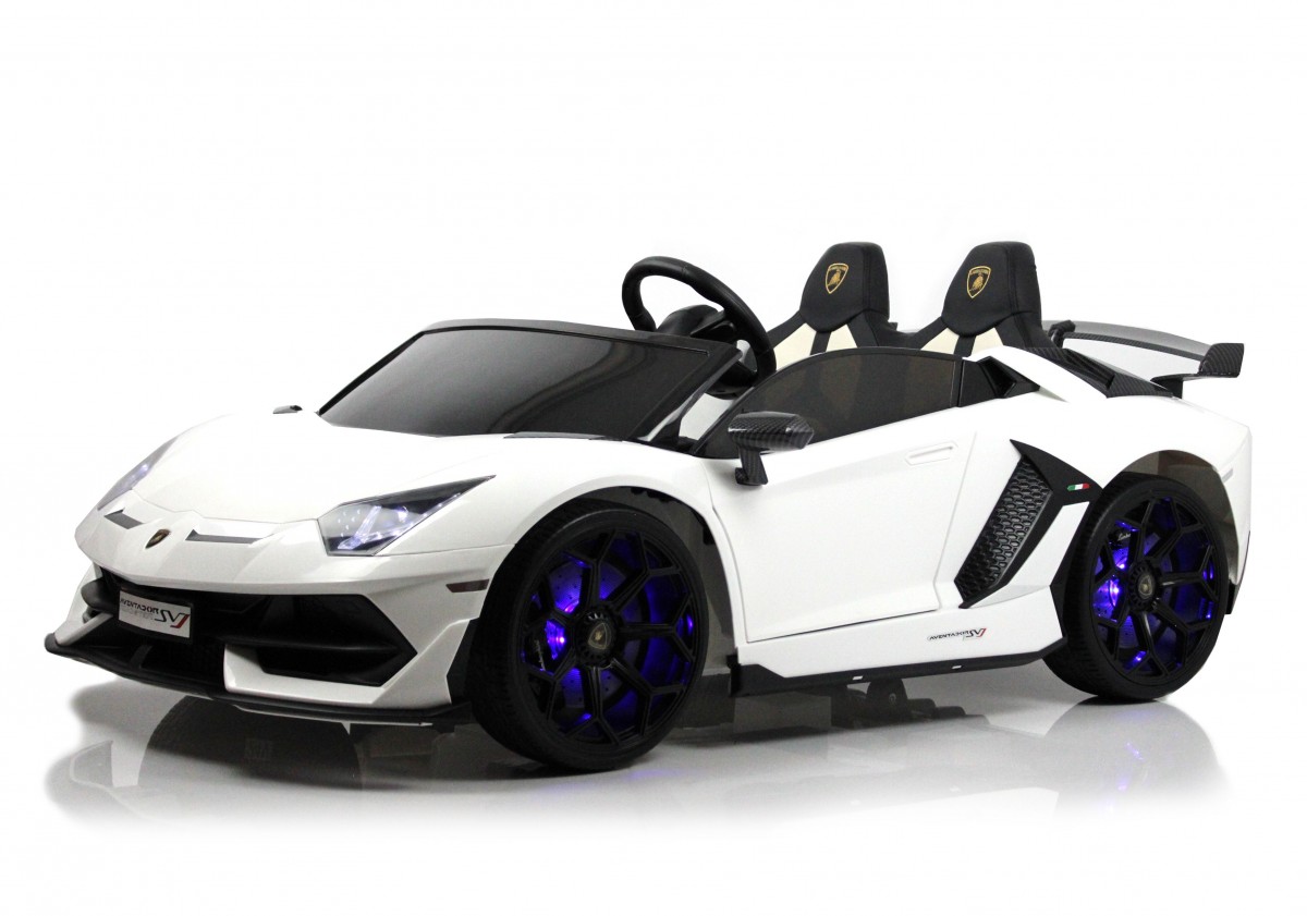Детский электромобиль Lamborghini Aventador SVJ (A111MP) белый