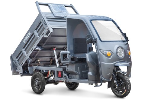 Грузовой электрический трицикл Rutrike D5 КАБИНА гидравлика 1500 72V1500W
